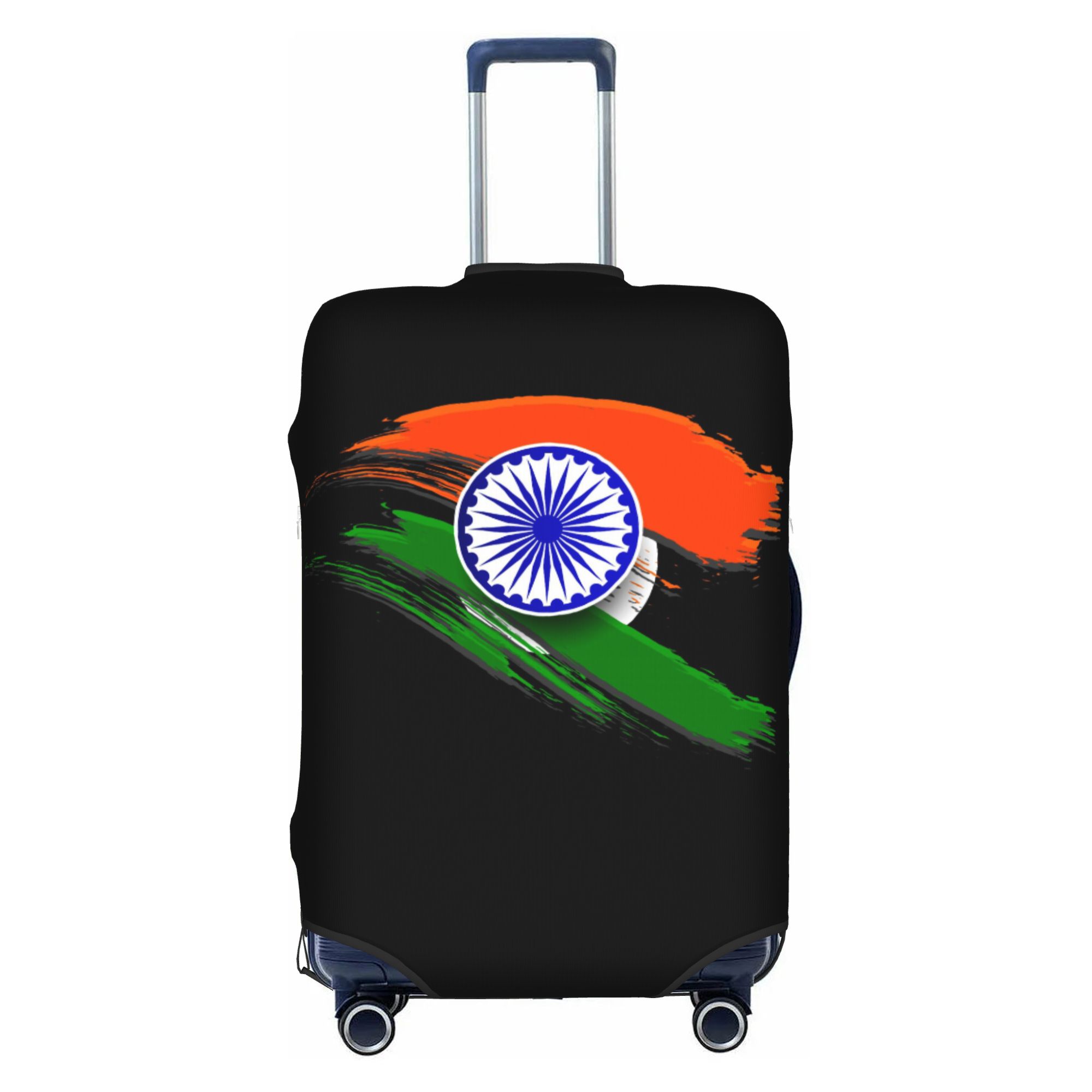 Travel Accessories India - Kofferhülle mit Flagge Indiens, elastisch, patriotische